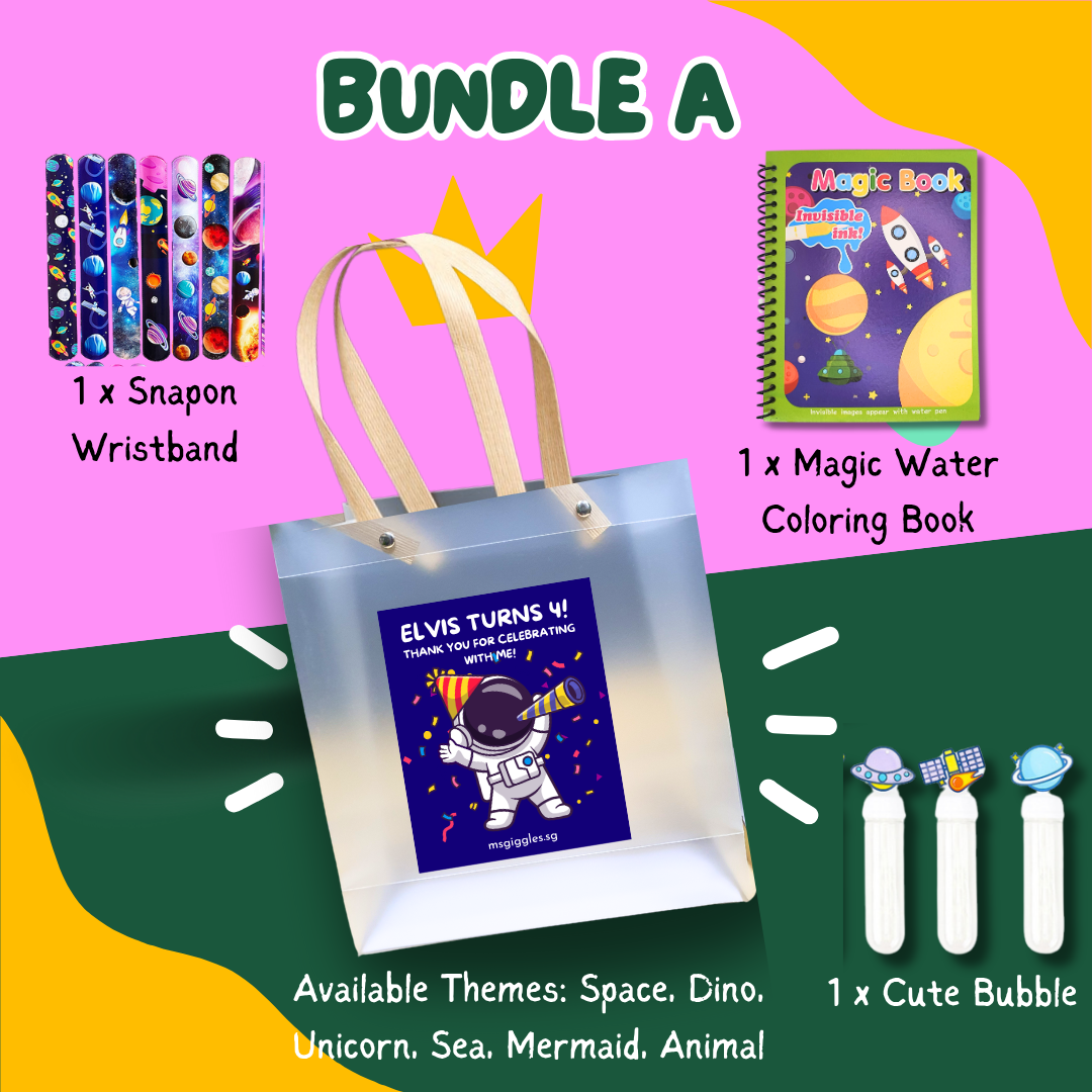 My First Doodles Party Pack colorful kids goodie bags with magic water coloring book and foam stickers