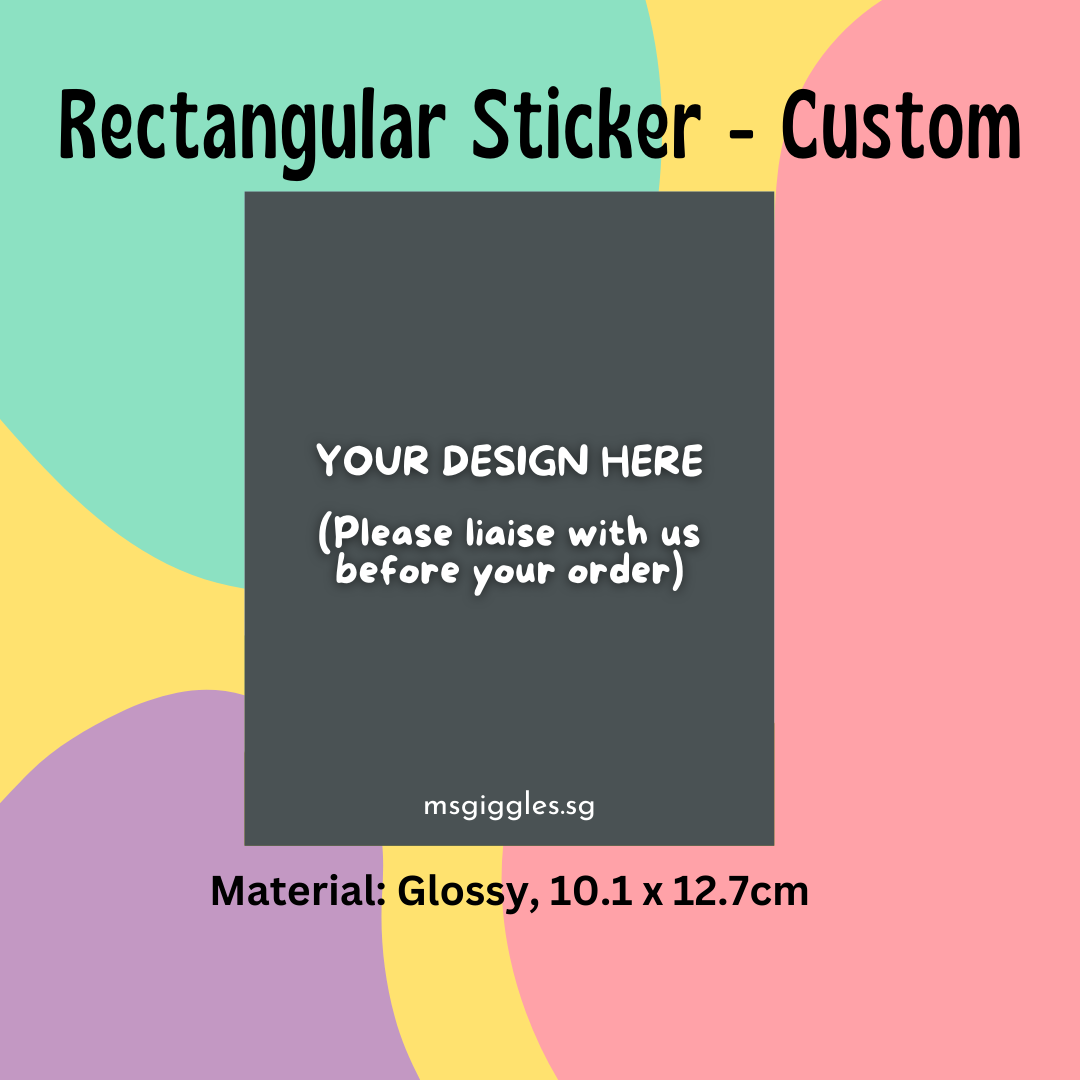 Personalized gift tags and stickers with short messages and MsGiggles branding
