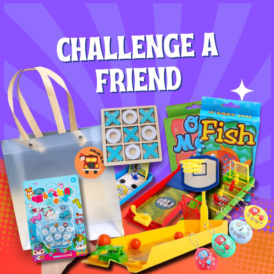 Challenge A Friend Party Pack fun prepacked goodie bag for kids parties