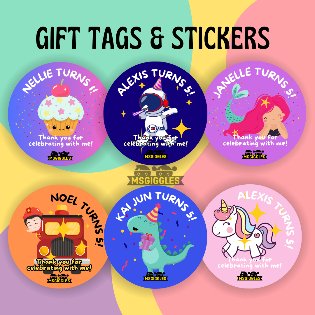 Gift Tags & StickersGift Tags & StickersMsGiggles Kids