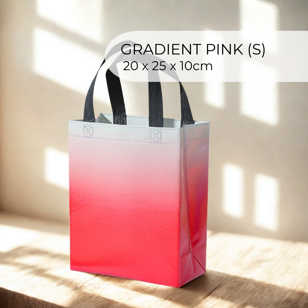 Master Gift Bag packaging options including transparent PVC and eco-friendly bags in various sizes