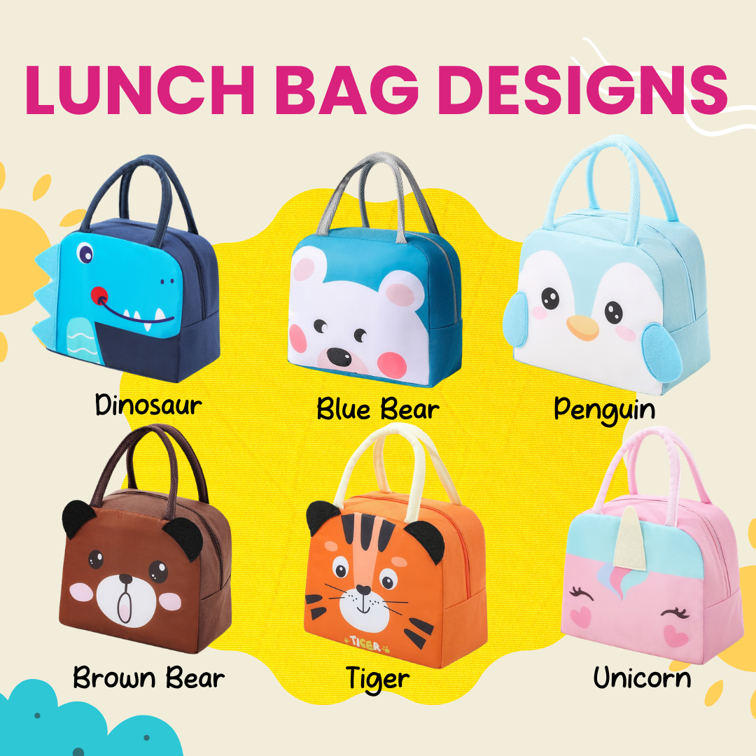 Colorful Lunch Time Fun Goodie Bag party pack for kids with durable and spacious design