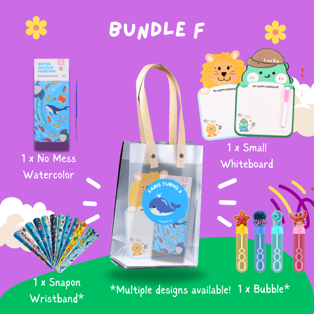 Fun with Colors prepacked goodie bag with creative party activities for kids