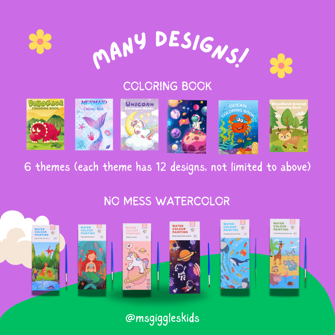 Fun with Colors party pack goodie bag with creative kids activities for birthdays and celebrations