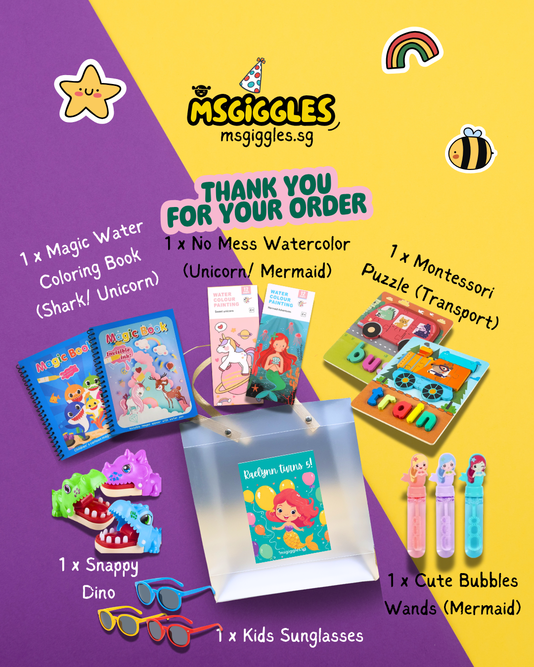 Mer-mazingly Fun Goodie Bag - Inspired by R&J's Birthday