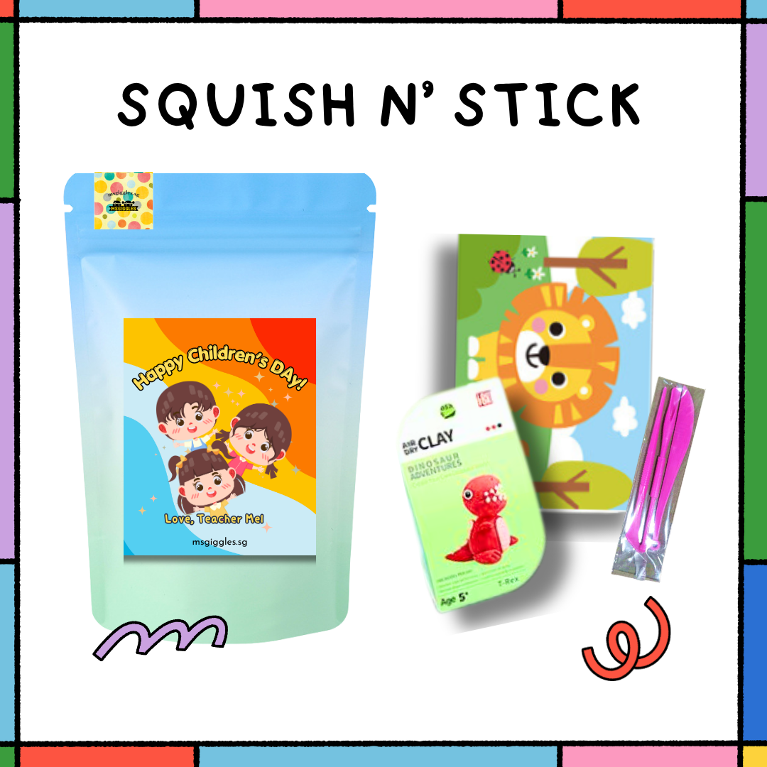 Squish N Stick Party Pack colorful craft kit with foam shapes and stickers