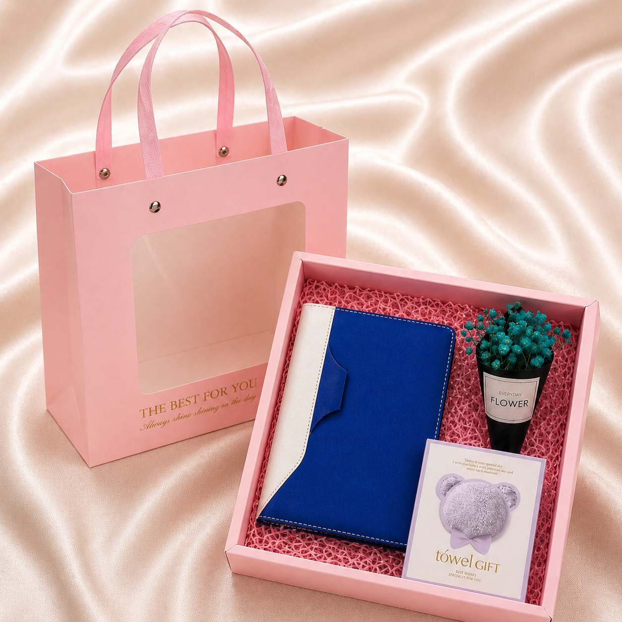 Teacher's Day Gift Set with stationery and decorative items