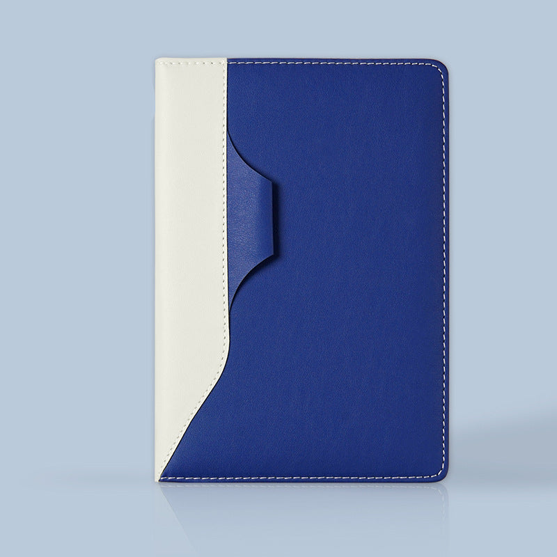 Premium leather notebook with vibrant bright cover and blank pages, A5 size, stylish and durable for journaling and planning