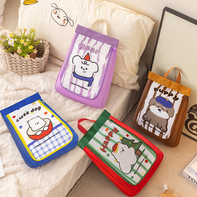 Cute Shoe Bag with charming animal design for kids to store shoes compactly and stylishly