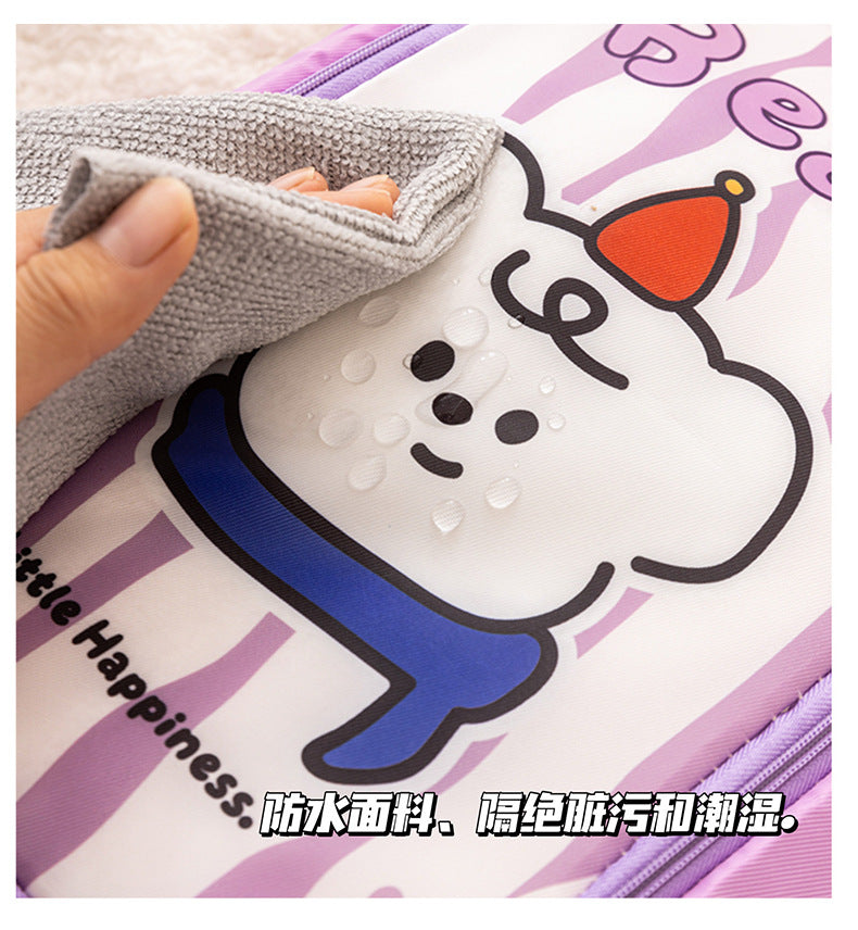 Cute Shoe Bag with charming animal design for kids shoes storage and travel organization water resistant