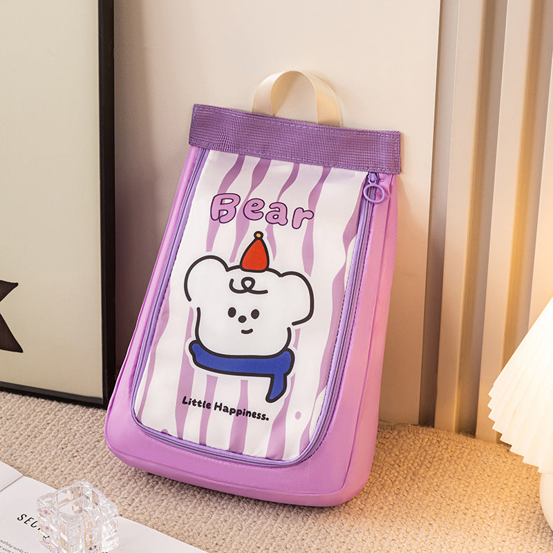 Cute puppy shoe bag with charming design for kids' shoe storage and travel organization