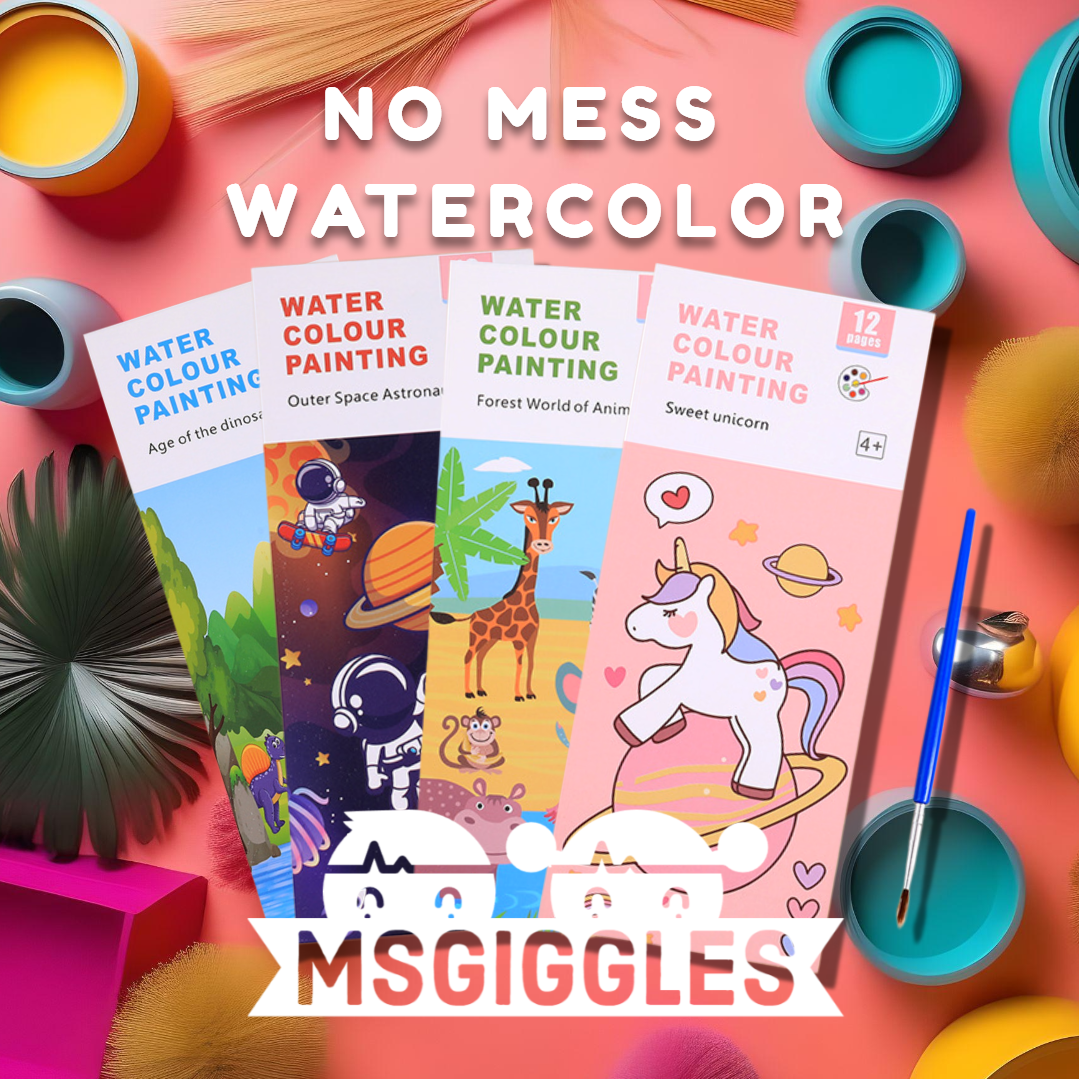 No Mess WatercolorNo Mess Watercolor Notepad | MsGiggles Kids