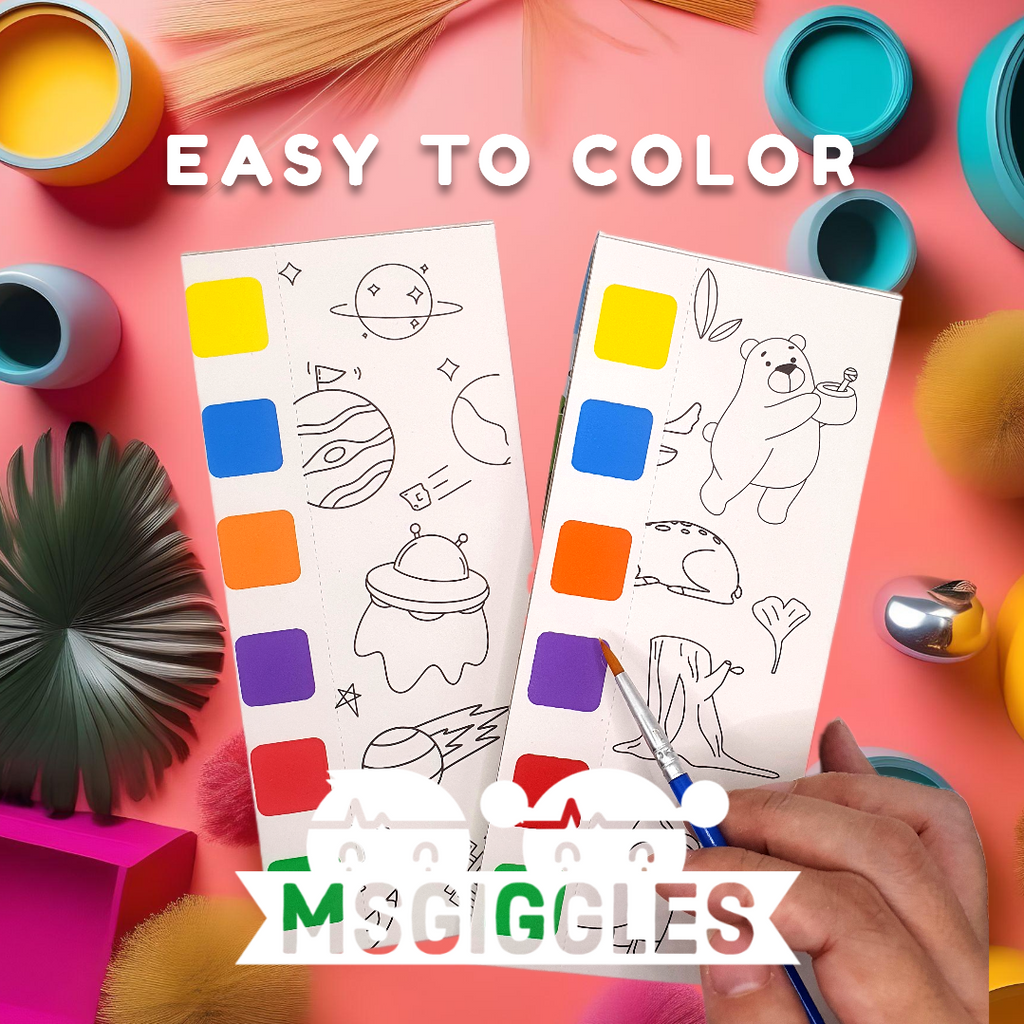 No Mess WatercolorNo Mess Watercolor Notepad | MsGiggles Kids
