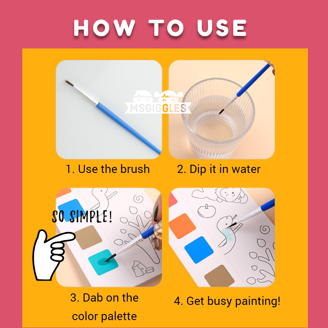 No Mess WatercolorNo Mess Watercolor NotepadMsGiggles Kids