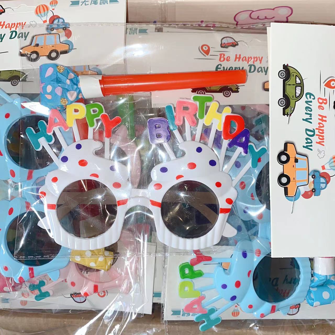 Party Blowers with Glasses Pack