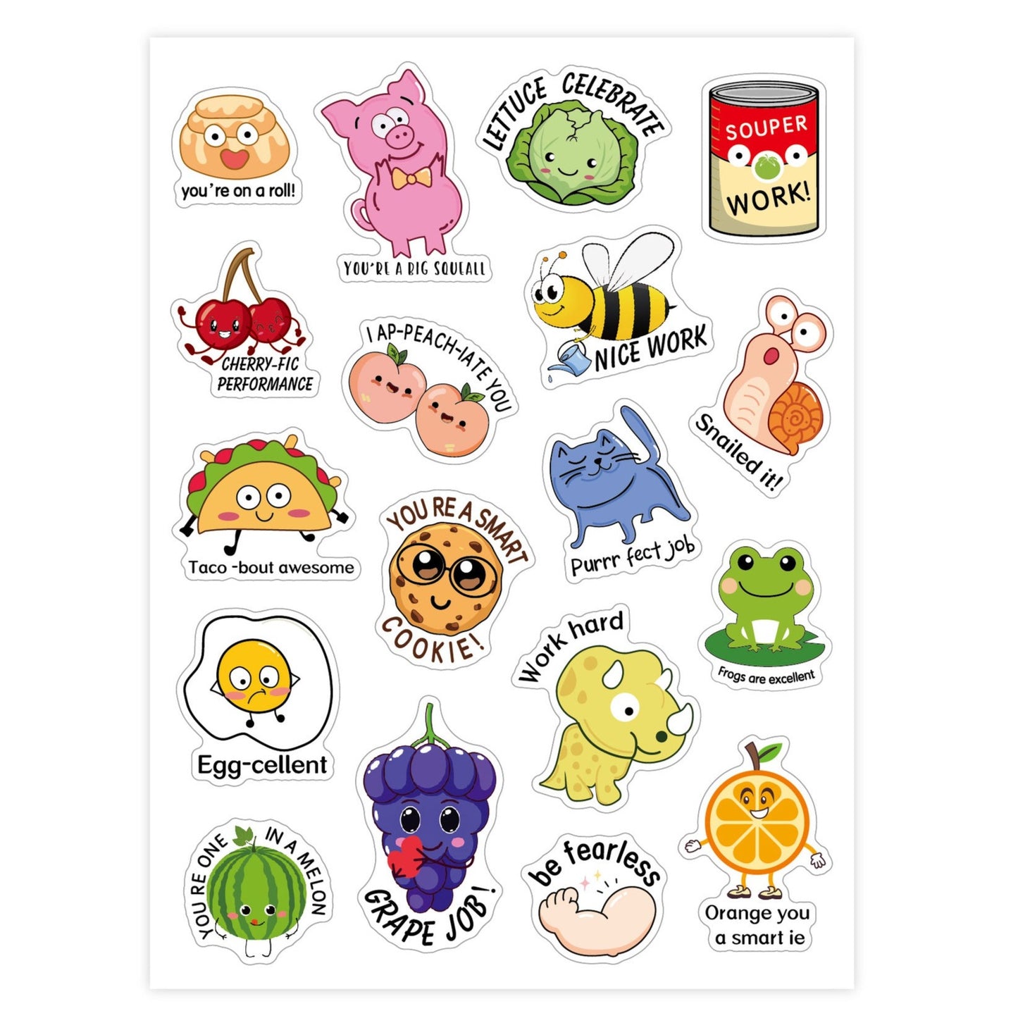 Whimsical Motivational StickersWhimsical Motivational StickersMsGiggles Kids