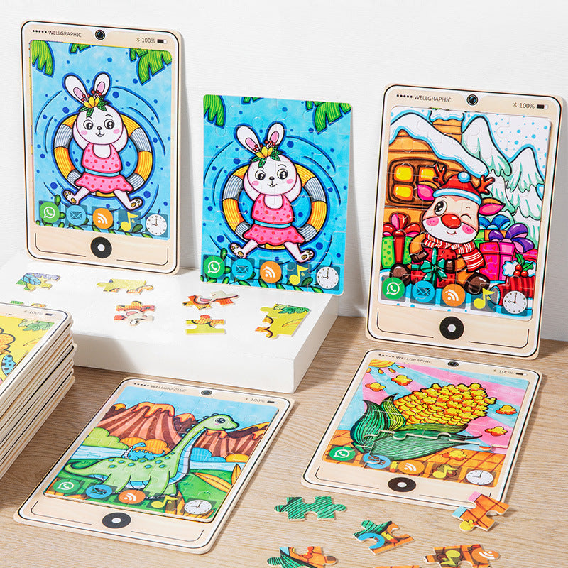 Colorful Wooden Puzzles