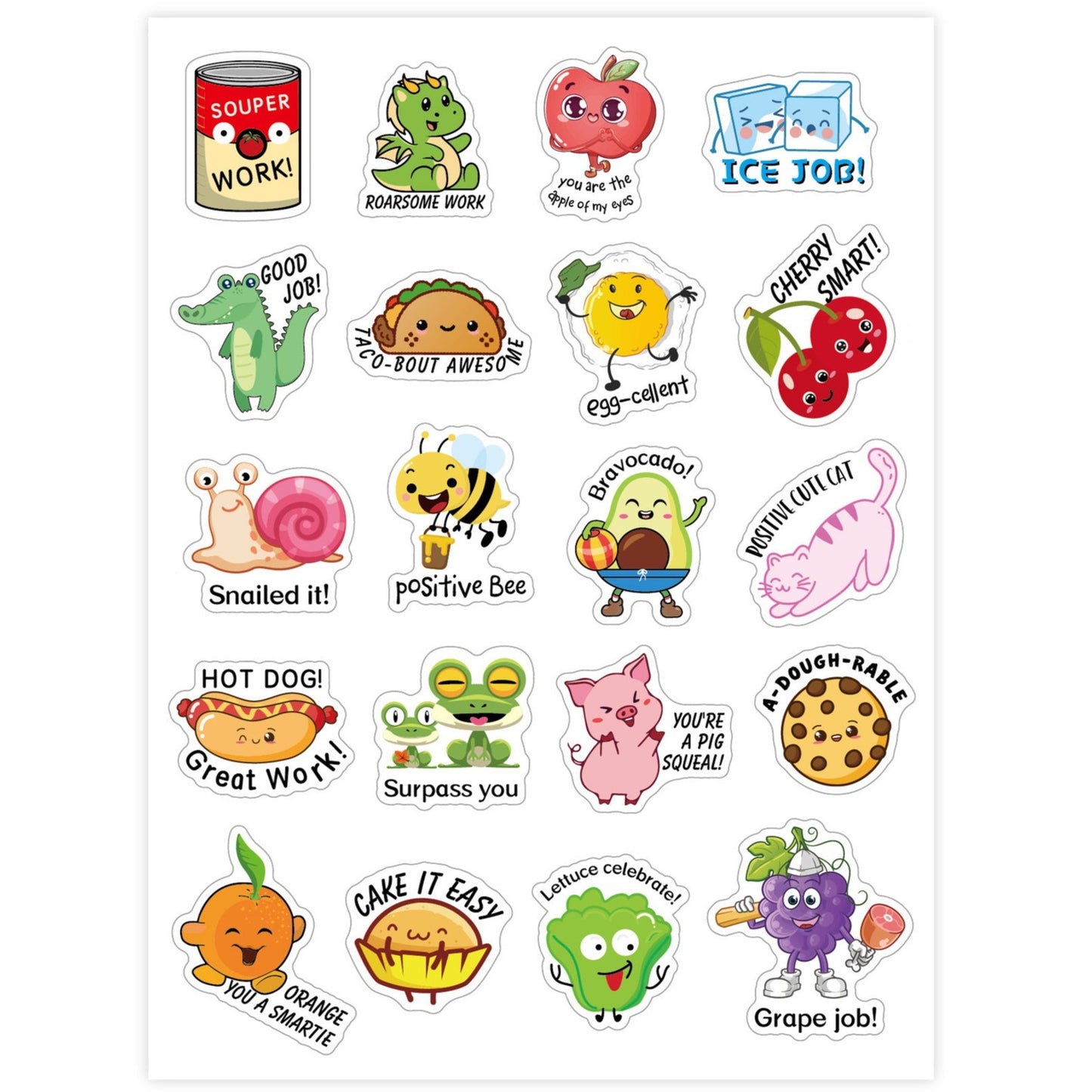 Whimsical Motivational Stickers