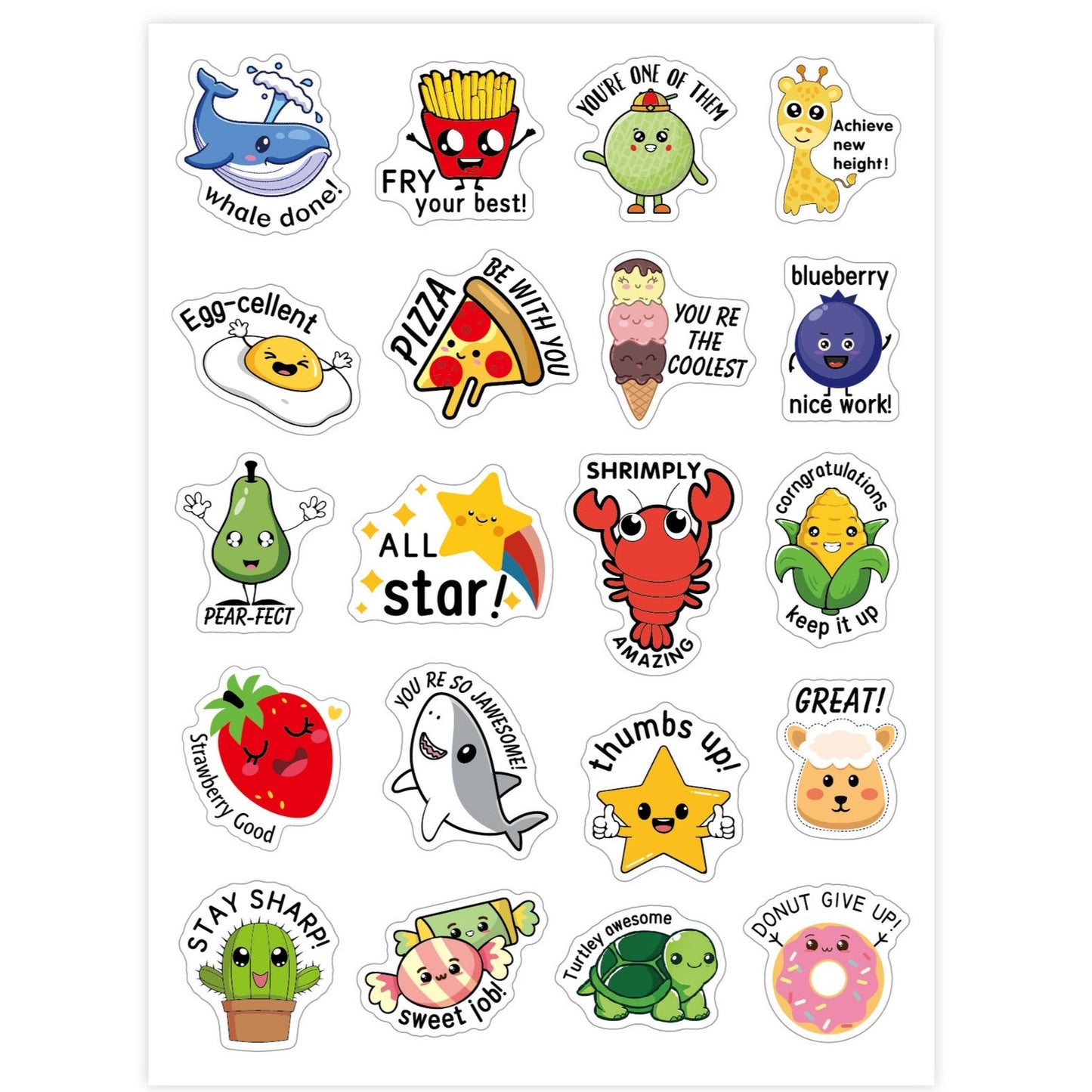 Whimsical Motivational StickersWhimsical Motivational StickersMsGiggles Kids