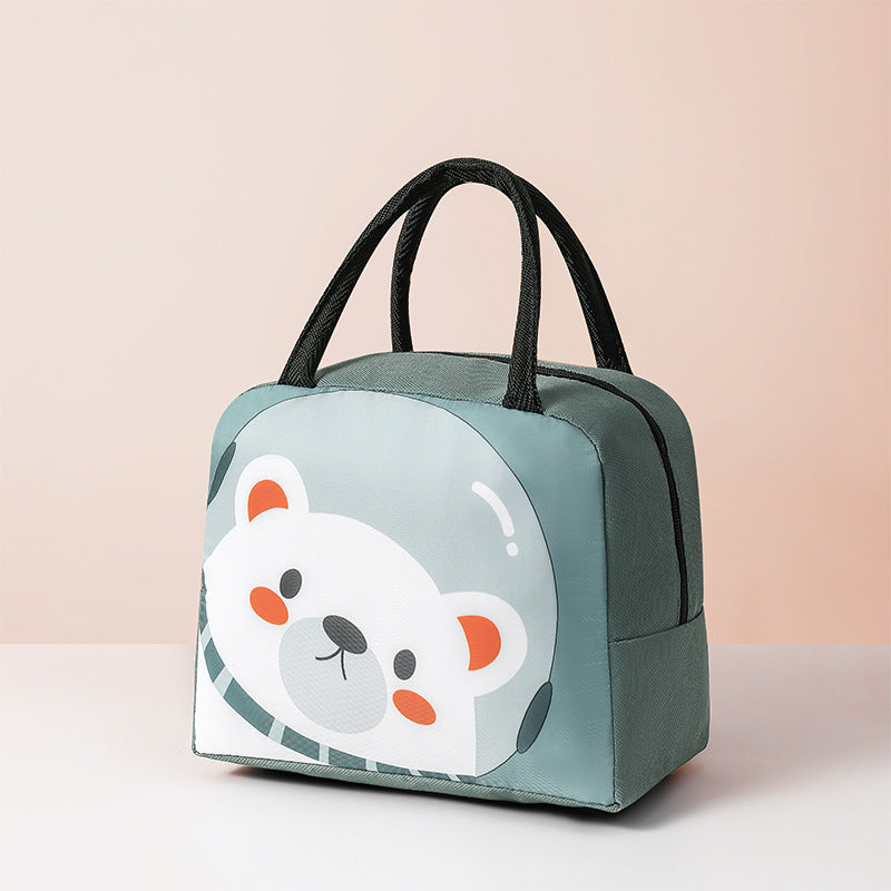 Cute MsGiggles Lunch Box with durable animal design and black handles