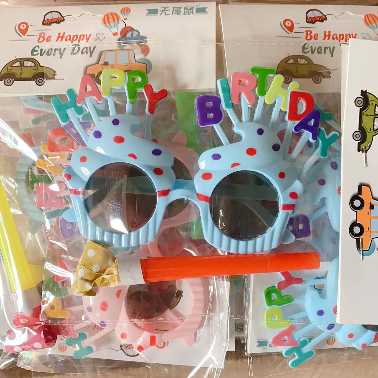 Party Blowers with Glasses Pack