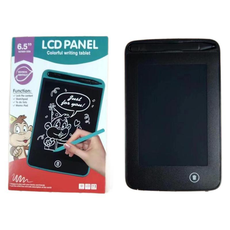6.5inch LCD Writing Tablet in assorted colors with colorful writing panel and stylus for doodling and note-taking