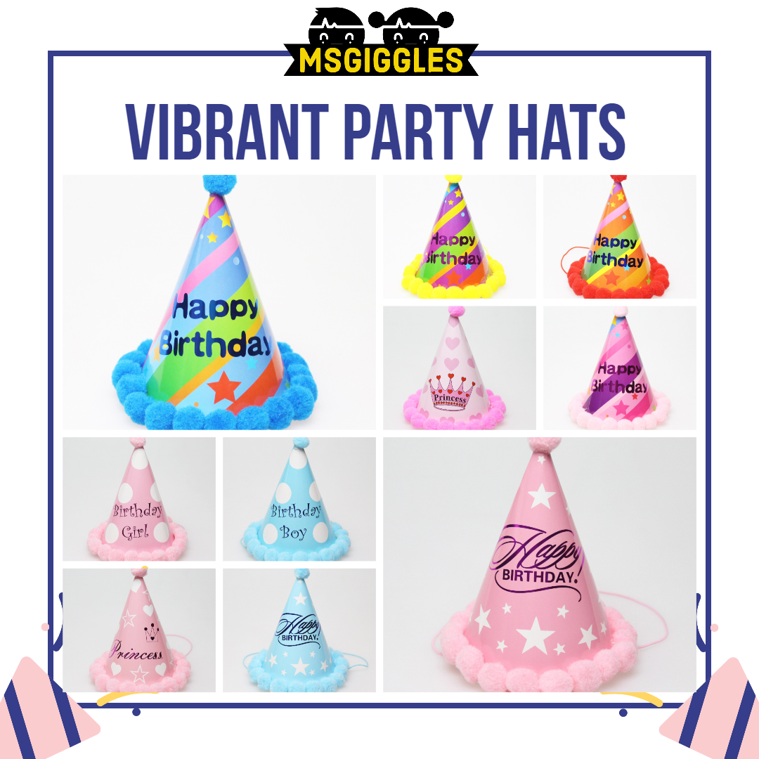 No-Fold Party HatsNo-Fold Party HatsMsGiggles Kids