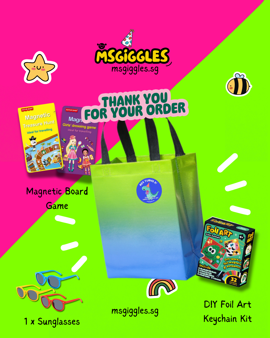 Pocketful of Play Party Pack with fun toys for parties and playdates inspired by Thaddeus