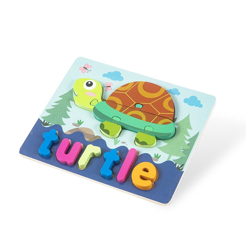 Montessori Wooden Puzzle Toy (with alphabet letters)