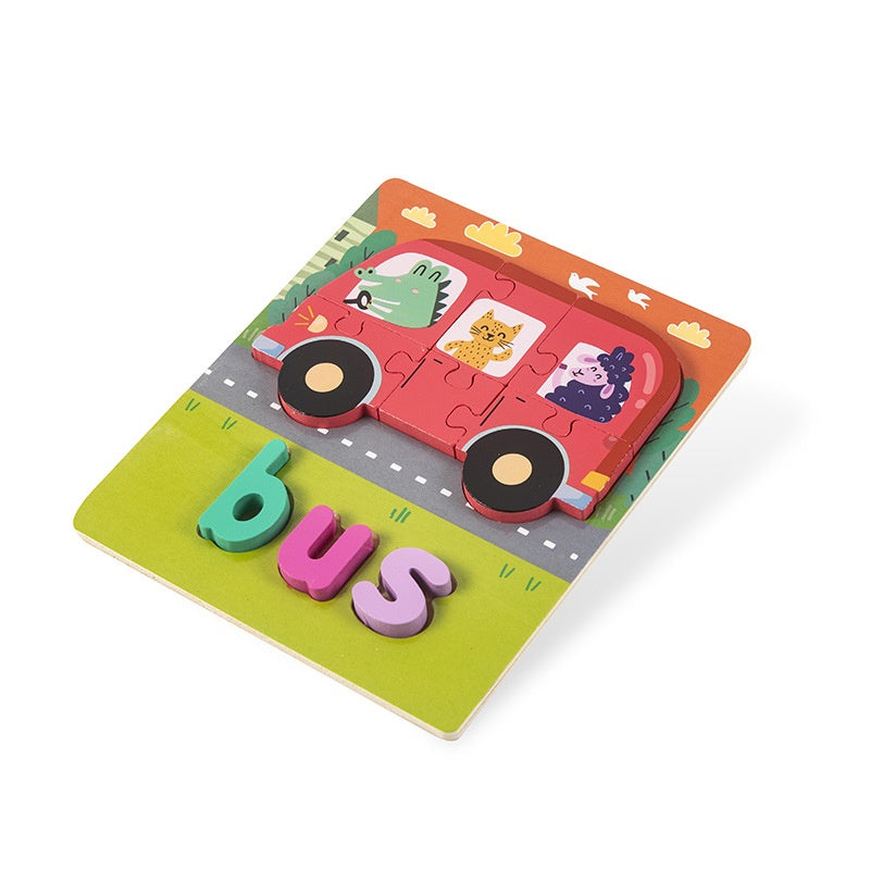 Montessori Wooden Puzzle Toy (with alphabet letters)