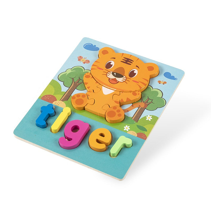 Montessori Wooden Puzzle Toy (with alphabet letters)