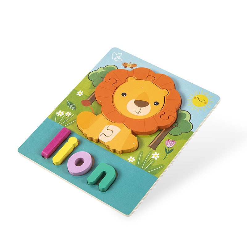 Montessori Wooden Puzzle Toy (with alphabet letters)