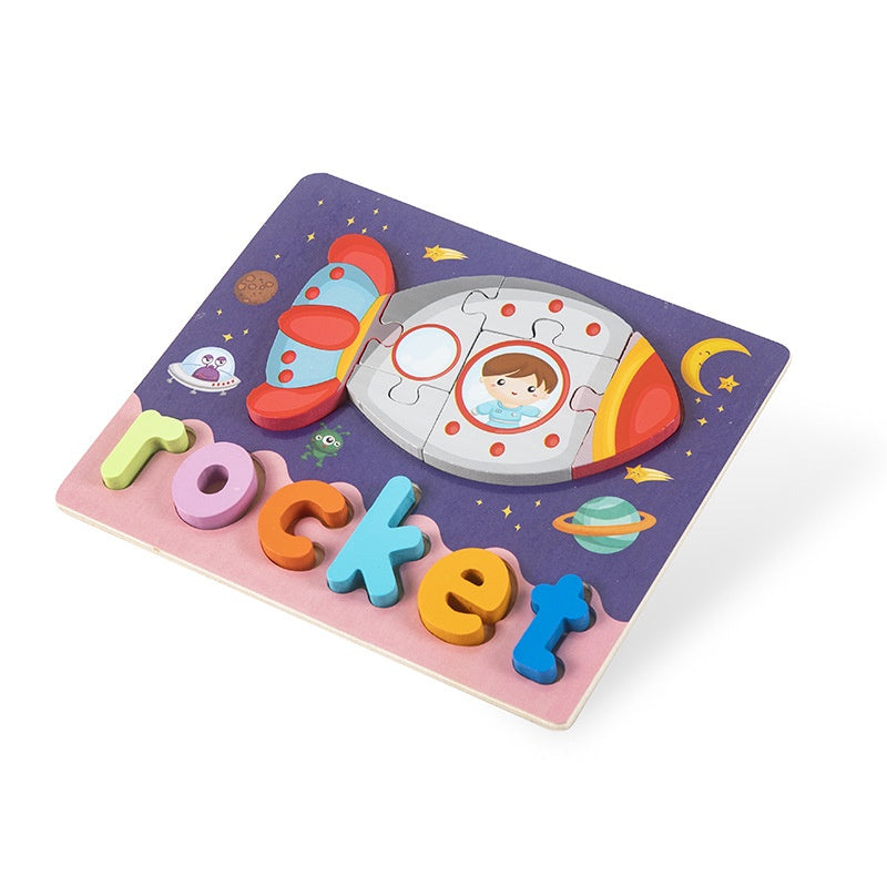 Montessori Wooden Puzzle Toy (with alphabet letters)