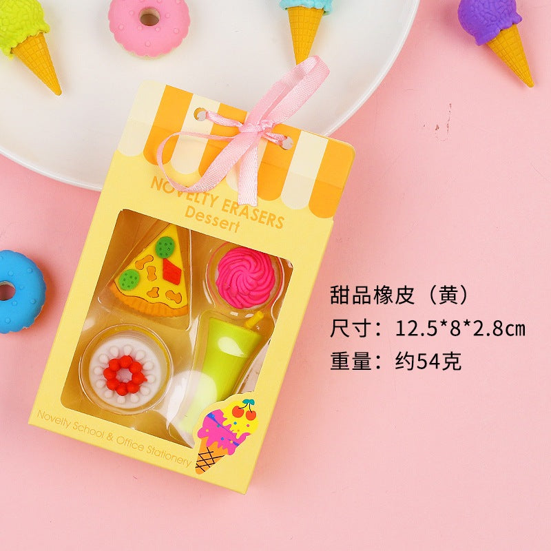 Cute Eraser Pack with Gift Packaging