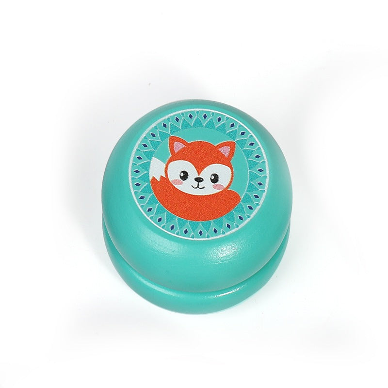 Colorful Wooden YoyoColorful Wooden Yoyo with Animal DesignsMsGiggles Kids