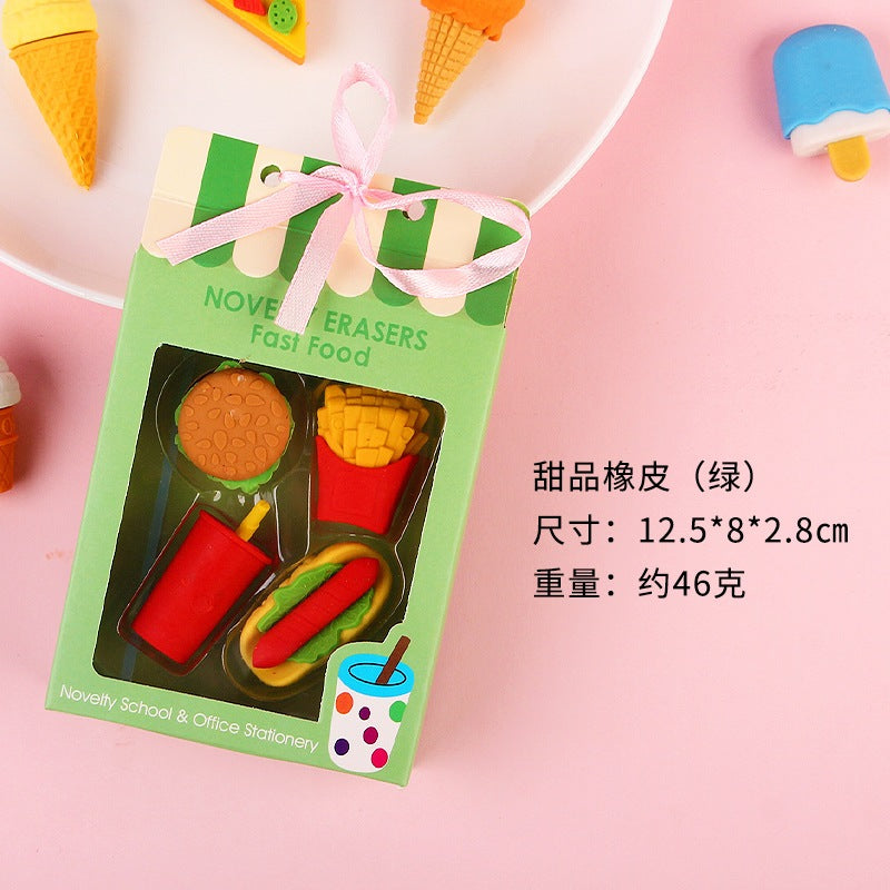 Cute Eraser Pack with Gift Packaging