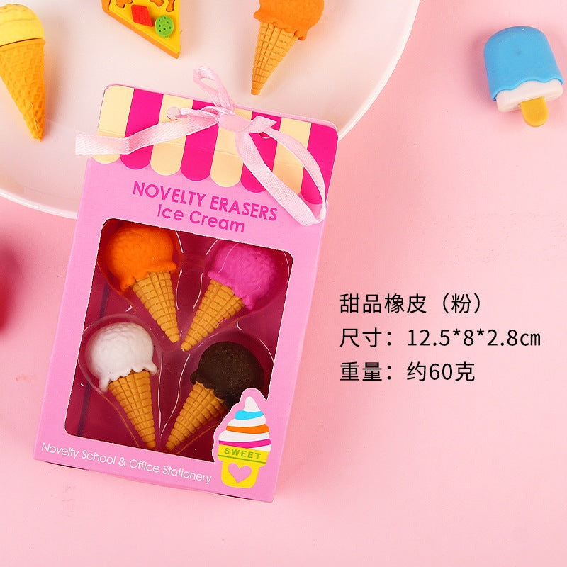 Cute Eraser Pack with Gift Packaging