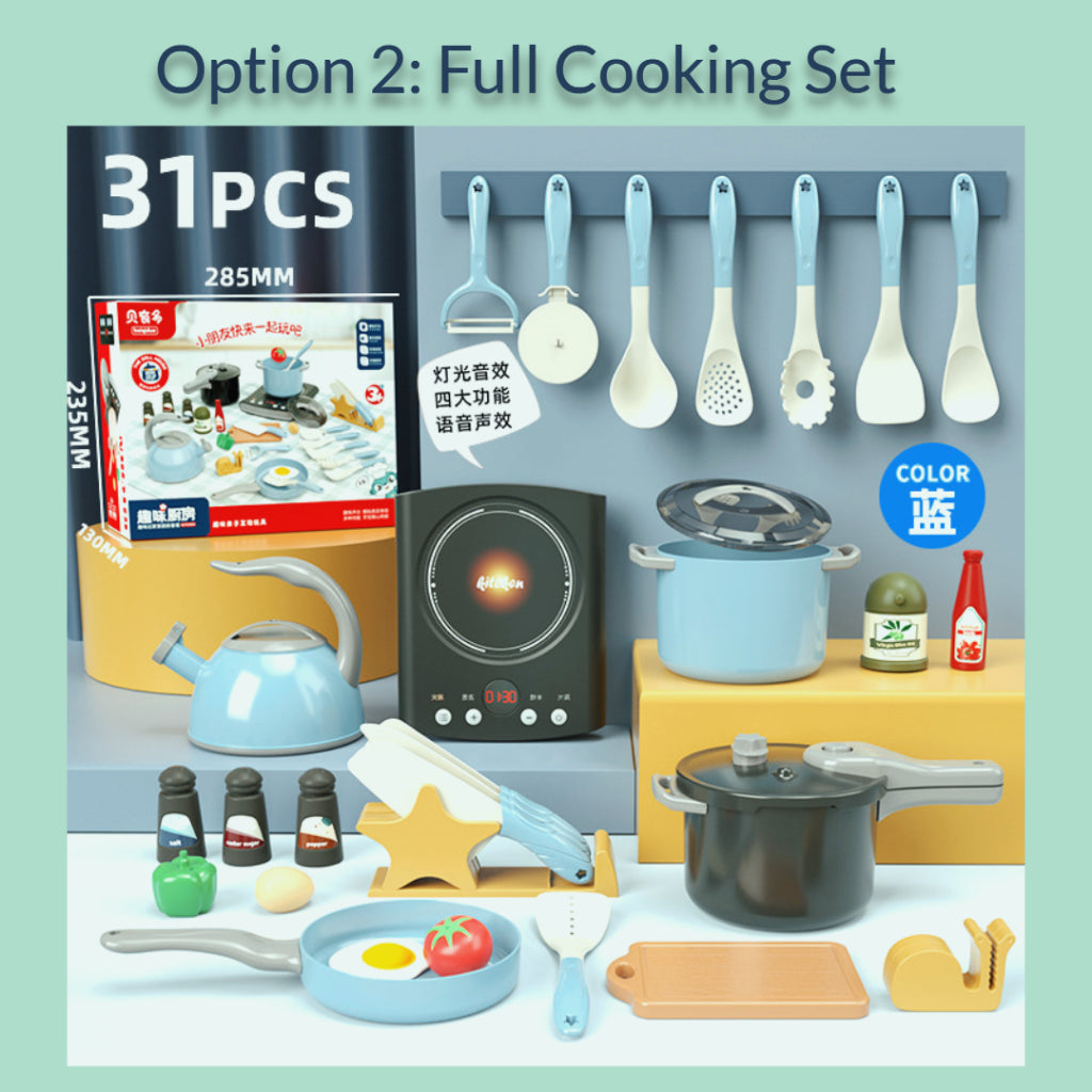 MsGiggles Cooking Toy Pretend Play for Kids Birthday Gift Set