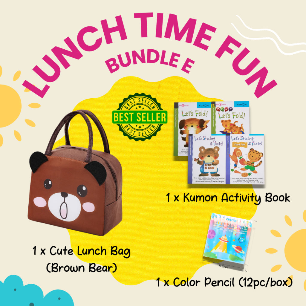 Lunch Time Fun Goodie Bag party pack with cute durable kids lunch bags in various designs