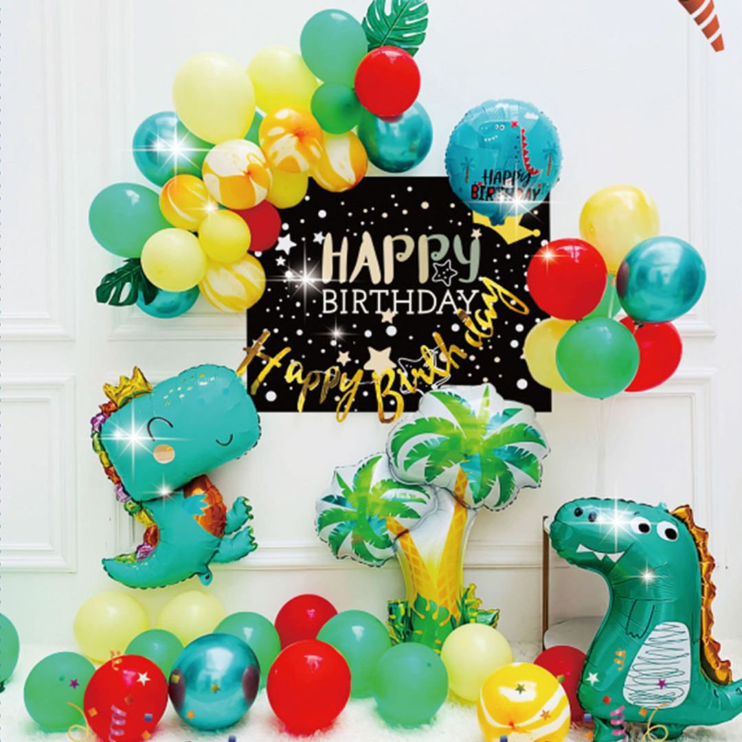 Cute Dino BirthdayCute Dino Birthday Balloon SetMsGiggles Kids