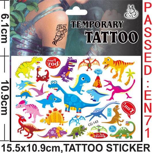 Dinosaur Tattoo Stickers